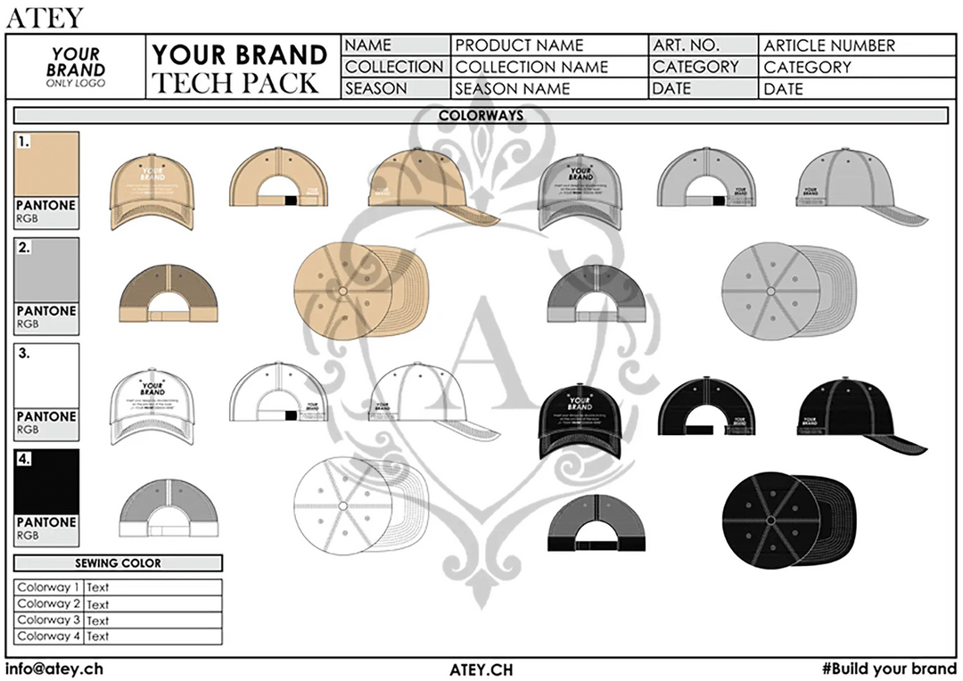 Hat Tech Pack Template Atey