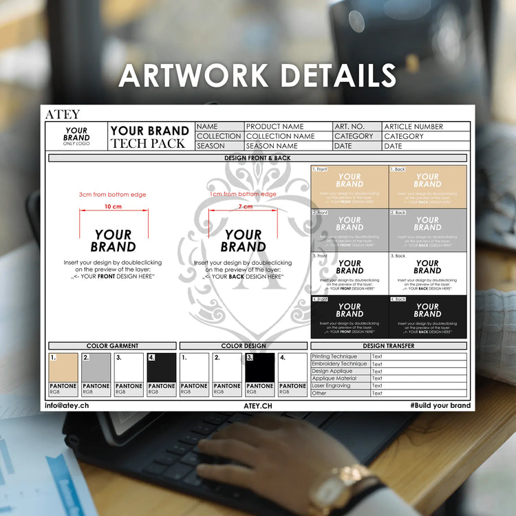 Men's Joggers Tech Pack Template Atey